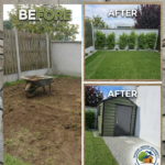 before and after garden transformation