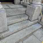 commercial steps mortar repaired and repointed, more safe