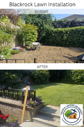 new turf lawn and edging in blackrock dublin